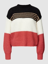 Strickpullover im Colour-Blocking-Design von edc By Esprit Rot - 28