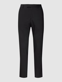 Pantalon met persplooien van Strellson Grijs / zwart - 4