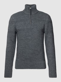 Strickpullover mit Zopfmuster von Superdry Grau / Schwarz - 27