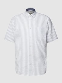Regular fit vrijetijdsoverhemd met streepmotief van Tom Tailor Wit - 23