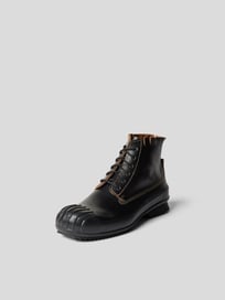Schnürboots aus Leder von Maison Margiela Grau / Schwarz - 2
