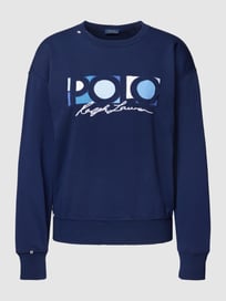 Sweatshirt mit Logo-Stitching von Polo Ralph Lauren Blau / Türkis - 10