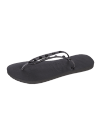 Teenslippers met siersteentjes van Havaianas Grijs / zwart - 11