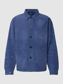 Overhemdjack in used-look, model 'UNLINED FIELD' van Polo Ralph Lauren Blauw / turquoise - 30