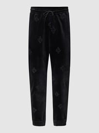 Sweatpants mit Allover-Logo Modell 'Daboon' von HUGO Grau / Schwarz - 20