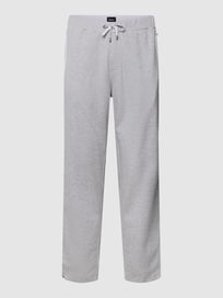 Sweatpants mit Label-Stitching von BOSS Grau / Schwarz - 8