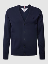 Cardigan met labelstitching van Tommy Hilfiger Blauw / turquoise - 11