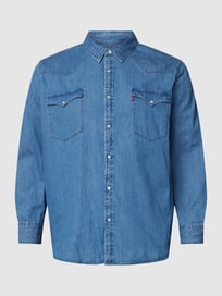 PLUS SIZE Jeanshemd mit Pattentaschen von Levi’s® Big & Tall Blau / Türkis - 5