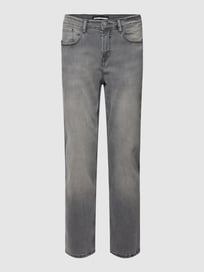 Jeans mit Label-Patch Modell 'AARJO' von Armedangels Grau / Schwarz - 26