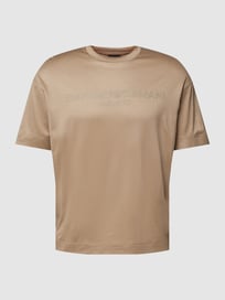 T-Shirt mit Label-Print von Emporio Armani Weiß - 36
