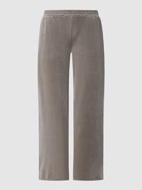 High waist comfortbroek van fluweel, model 'Dana' van Vero Moda Grijs / zwart - 28