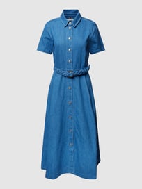 Jeansjurk met knoopsluiting van Tommy Hilfiger Blauw / turquoise - 40