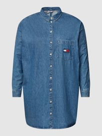 PLUS SIZE jeansjurk met knoopsluiting van Tommy Jeans Curve Blauw / turquoise - 9