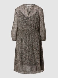 Kleid aus Chiffon von Jake*s Collection Grau / Schwarz - 16