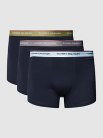 PLUS SIZE boxershort met labelprint in een set van 3 stuks van Tommy Hilfiger Big & Tall Grijs / zwart - 15