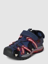 Sandalen met contrastgarnering, model 'J BOREALIS BOY' van Geox Blauw / turquoise - 4