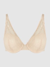 Beugelbeha van gebloemd kant, model 'Day to Night’  van Chantelle Wit - 25