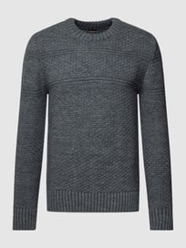 Strickpullover mit Woll-Anteil Modell 'JACOB CABLE CREW' von Superdry Grau / Schwarz - 21