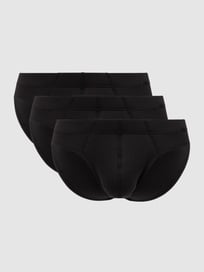 Slip mit Stretch-Anteil im 3er-Pack  von Jockey Grau / Schwarz - 32