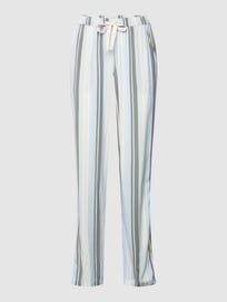 Pyjama-Hose mit Streifenmuster von Schiesser Blau / Türkis - 10