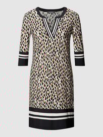 Minikleid mit Allover-Muster von Montego Grau / Schwarz - 13