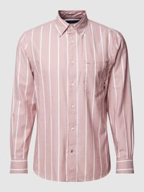 Regular Fit Freizeithemd mit Streifenmuster von Tommy Hilfiger Rot - 10