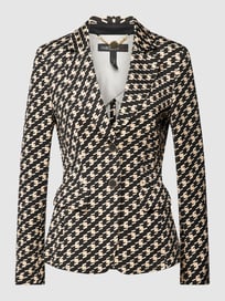 Blazer met pied-de-poule-motief van Marc Cain Grijs / zwart - 29