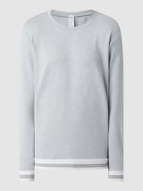 Pyjama-Oberteil mit Stretch-Anteil von Skiny Grau / Schwarz - 40