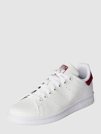 Sneaker mit Kontrastbesatz Modell 'STAN SMITH J' von adidas Originals Weiß - 10