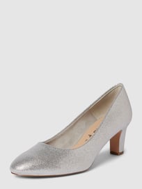 Pumps in metallic look van Tamaris Grijs / zwart - 41