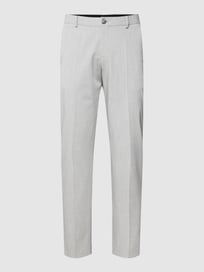 Slim Fit Anzughose mit Knopf- und Reißverschluss von Selected Homme Grau / Schwarz - 2