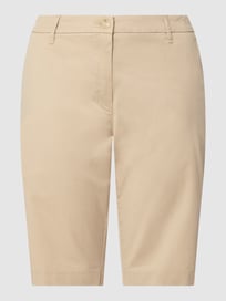 Korte chino met stretch, model 'Lola'  van Toni Dress Wit - 47