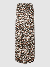 Maxirock mit Allover-Muster Modell 'MESA' von Vila Grau / Schwarz - 30