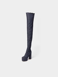 Overknees mit Plateau-Absatz von VETEMENTS Blau / Türkis - 12