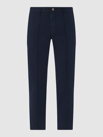 Chino mit Stretch-Anteil Modell 'Malcolm' von FHP Blau / Türkis - 1