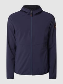 Softshell-jack met capuchon, model 'Delisle' van Napapijri Blauw / turquoise - 44