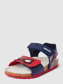 Sandalen met klittenbandsluitingen, model 'CHALKI' van Geox Blauw / turquoise - 19