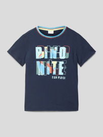 T-shirt met motiefprint van s.Oliver RED LABEL Blauw / turquoise - 10