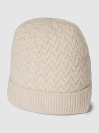 Beanie mit Strukturmuster von Christian Berg Woman Weiß - 17