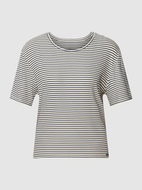 Pyjamabovendeel met streepmotief van Skiny Wit - 29