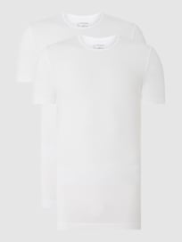 T-shirt met stretch in set van 2 stuks  van Schiesser Wit - 4