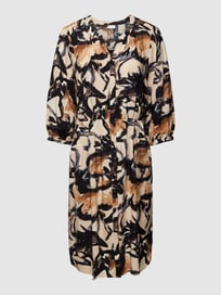 Knielange jurk met all-over motief, model 'NATURAL VIBES' van Gerry Weber Wit - 8
