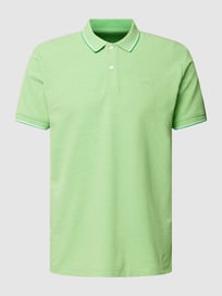 Poloshirt met contraststrepen van Esprit Groen - 44