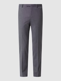 Anzughose mit Schurwoll-Anteil Modell 'Ryan' - 'Futureflex' von Pierre Cardin Grau / Schwarz - 42