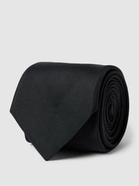 Krawatte mit Label-Patch von BOSS Grau / Schwarz - 10