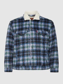 PLUS SIZE trucker jacket in wollook van Levi's® Grijs / zwart - 8