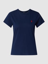 T-Shirt mit Logo-Stitching von Polo Ralph Lauren Blau / Türkis - 34