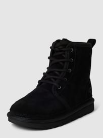 Veterboots met labeldetails, model 'NEUMEL' van UGG Grijs / zwart - 21