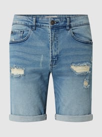 Regular Fit Jeansshorts mit Stretch-Anteil Modell 'Porto' von Redefined Rebel Blau / Türkis - 43