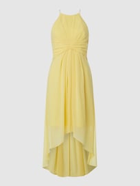 Vokuhila Cocktailkleid aus Chiffon  von Jake*s Cocktail Gelb - 37